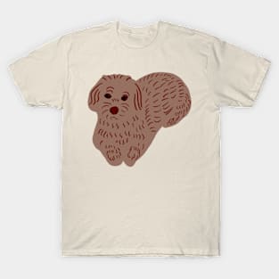 Fluffy Brown Doggie T-Shirt